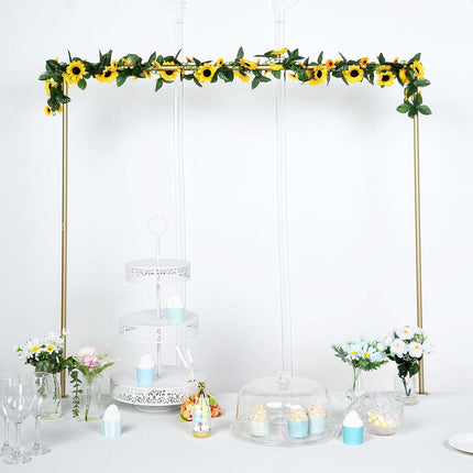 AliKopy 6.5ft Artificial Silk Sunflower Table Garland, Durable & Lifel