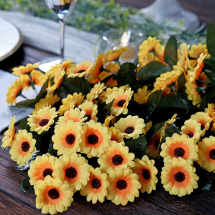 AliKopy 22" Artificial Sunflower Hanging Vine - Lifelike Floral Garlan
