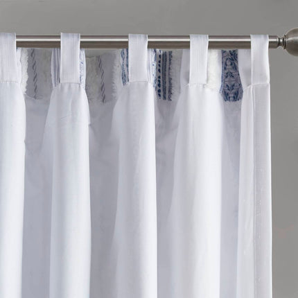 Room and Decor Poly Printed Curtain Panel, Tufted Stripe, 50x95