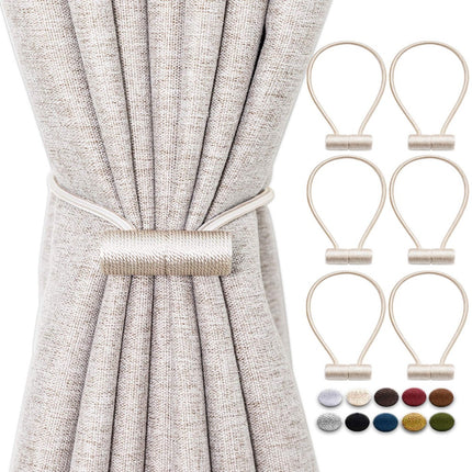Solid Color Magnetic Curtain Strap Curtain Buckle