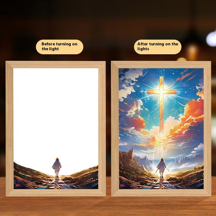 Peekaboo Studio Jesus LED Night Light & Photo Frame - Unique Home Deco