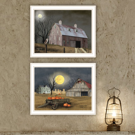 Billy Jacobs 2-Piece Autumn Moonlit Nights Wall Art Set, Framed