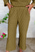 Quilted Sage Green Pullover and Pants Set
