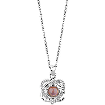 Peekaboo Studio Apple Rose Jewelry Box - Elegant Necklace & Ring Holde
