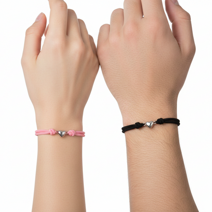 Peekaboo Studio Simple Nylon Love Magnetic Bracelet - Adjustable & Dur
