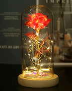 Gold Foil Flower Red Flower