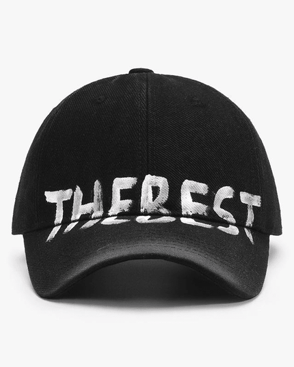 Graffiti Letter Curved Brim Baseball Cap – Soft Cotton, All-Season Style