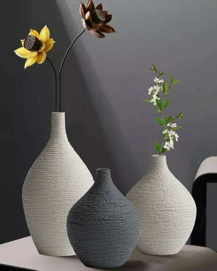 Ceramic Vase Set: Nordic Elegance for Timeless Home Decor and Gifting