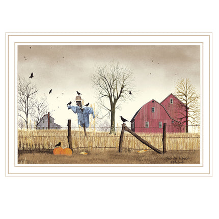 Billy Jacobs After The Harvest White Framed Wall Art - Home Decor Prin