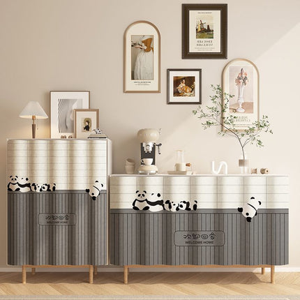 Punch-free Cabinet Shade Curtain Kitchen Door Curtain