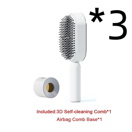 Self Cleaning Hair Brush For Women One-key Cleaning Hair Loss Airbag M