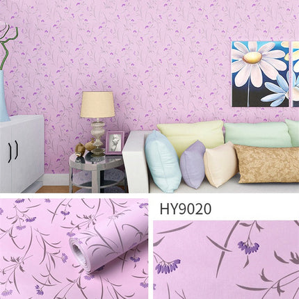 Large Flower Wallpaper Mixed With Family Style