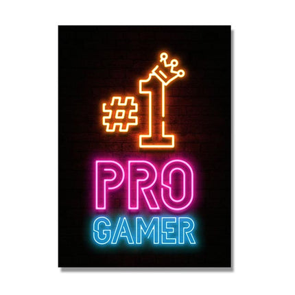 Canvas Painting Game Player Quotes Mural