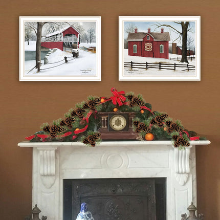 Billy Jacobs 2-Piece Lovers Knot Quilt Wall Art - Framed Decor Print