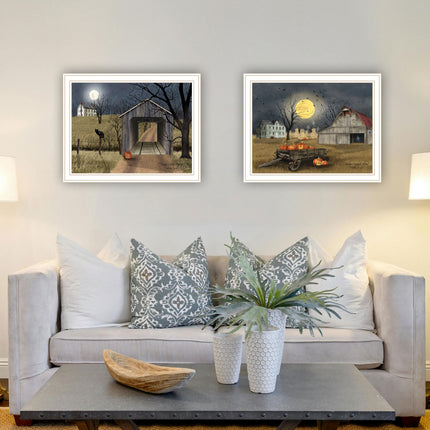 Billy Jacobs 2-Piece Halloween Wall Art Set - Framed Prints for Home D