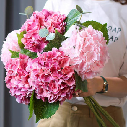 Peekaboo Studio Hydrangea Artificial Flower Bouquet - Realistic & Mois