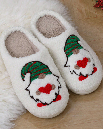 Cute Cartoon Santa Claus Home Slippers Couple Indoor Floor Bedroom Slipper Christmas Warm Shoes Women Men
