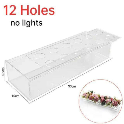 Sleek Transparent Acrylic Vase: Enhance Your Home Aesthetics