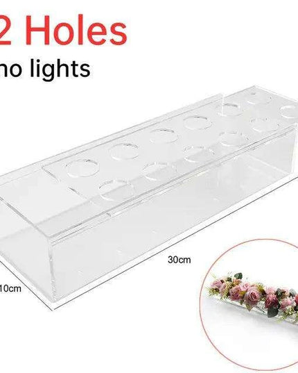 Sleek Transparent Acrylic Vase: Enhance Your Home Aesthetics