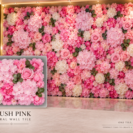 Elegant Floral Wall Art Handmade with Cotton, Silk, and Artificial Blooms - Très Elite