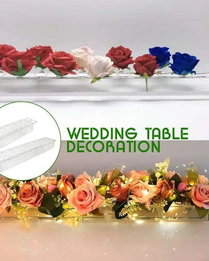 Sleek Transparent Acrylic Vase: Enhance Your Home Aesthetics