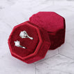 Red / Pair ring stud box