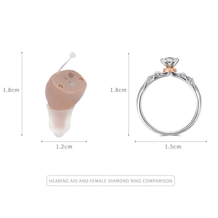 Peekaboo Studio Rechargeable Low-Noise Hearing Aid with One-Click Oper