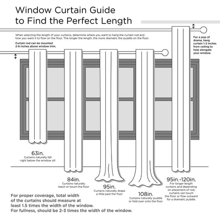 Room and Decor Twist Tab Lined Window Curtain Panel, Green 50x84", Ene