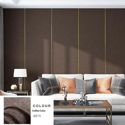 Peekaboo Studio Thickened Linen Texture Self-Adhesive Wallpaper