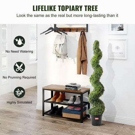Peekaboo Studio VEVOR 2 Pack 5' UV Resistant Artificial Boxwood Trees