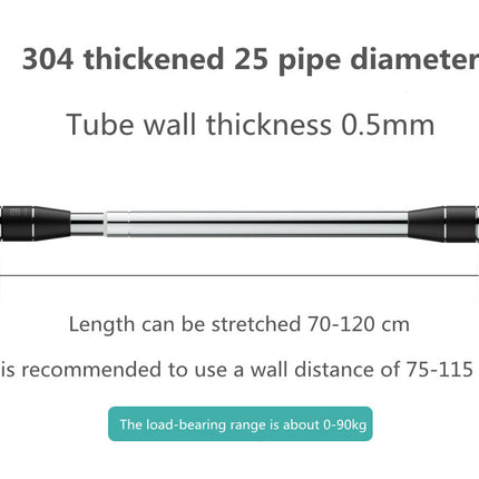 Punch-free Telescopic Rod Curtain Rod Bedroom Shower Curtain Rod Dryin