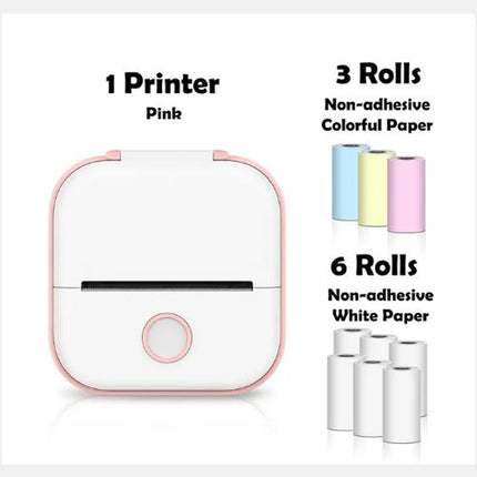 Portable Mini Thermal Label Printer Home Photo Printer Student Wrong Q