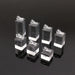 7-Piece Acrylic Ring Display Stand Set with Varying Heights for Jewelry Showcase and Photography