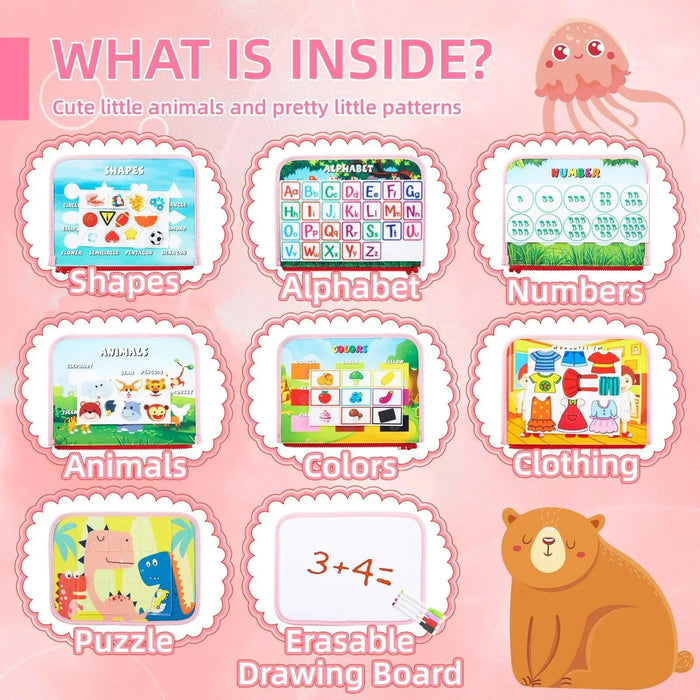 Wonderland Montessori Parish Toys Interactive Cloth Storybook - Inspiring Educational Adventure