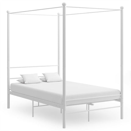 Peekaboo Studio Elegant Canopy Bed with Adjustable Height & Soft Drape