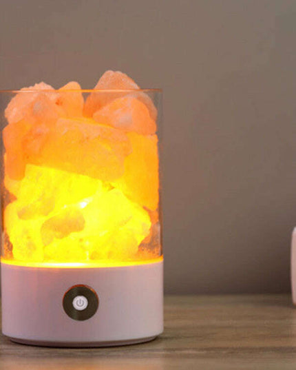 USB Crystal Light Himalayan Salt LED Lamp