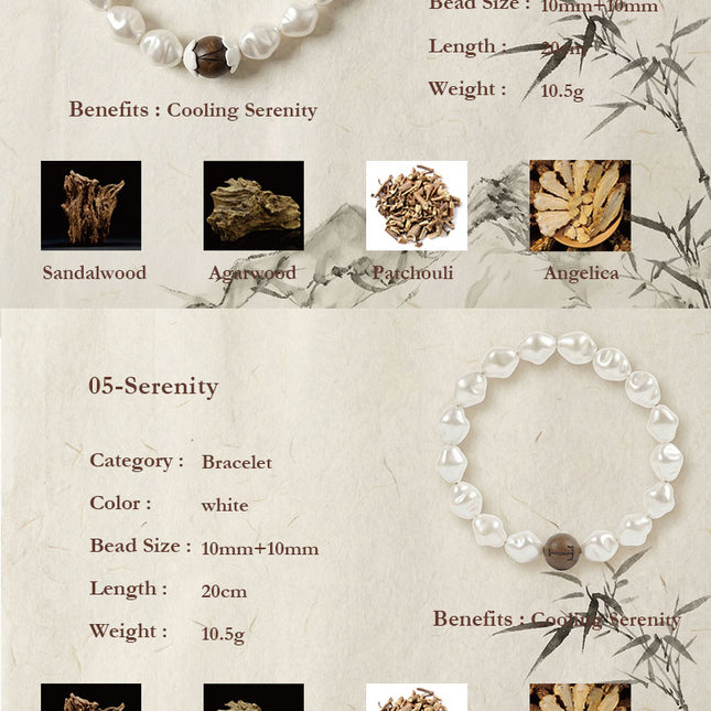 Ginseng, Lotus & Goji Berry Herbal Bracelet, TCM Botanical | Très Elite
