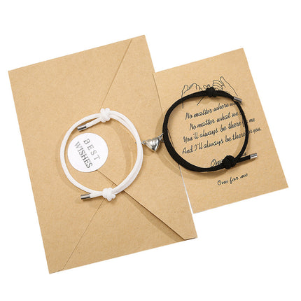 Peekaboo Studio Simple Nylon Love Magnetic Bracelet - Adjustable & Dur