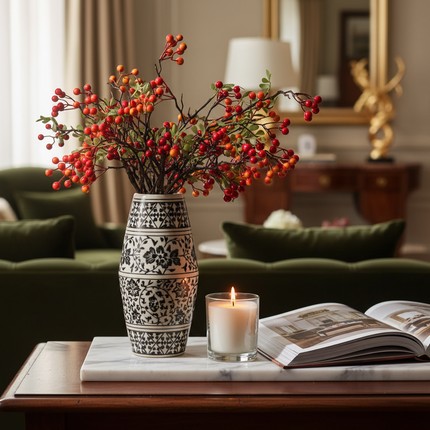Ceramic Table Vase Set Tall Medium Short Vases Free Combination