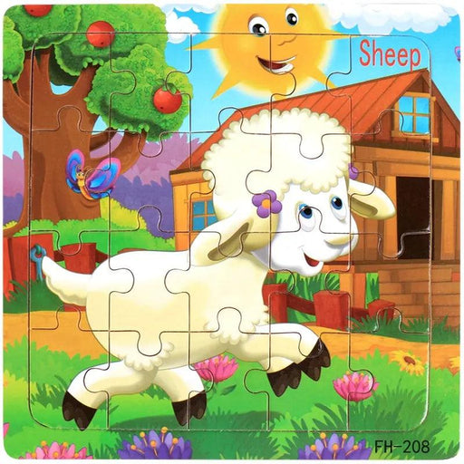 Montessori 3D Wooden Puzzle Set - Interactive Learning Companion for Curious Minds