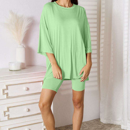 Effortless Elegance: Trendy Rayon Top and Shorts Combination for Ultimate Comfort
