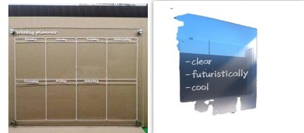 Acrylic Magnetic Sun Moon Weekly Dry Erase Memo Board