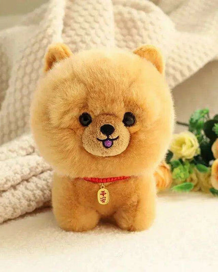 Charming Kawaii Chow-Pom-Corgi Mix Plush Pet Doll