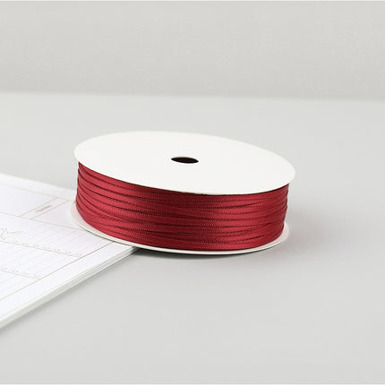 Peekaboo Studio 2mm Double-Sided Silk Ribbon for DIY Packaging