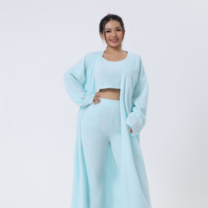 Cozy Pajama Set, 3 Piece Lounge Set, Cute Loungewear, Warm Suit Sets,
