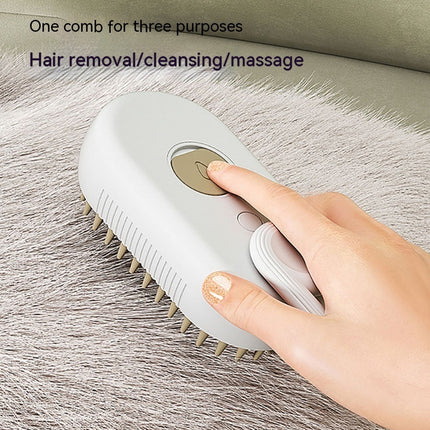 Cat Steam Brush Steamy Dog Brush 3 In 1 Electric Spray Cat Hair Brushe
