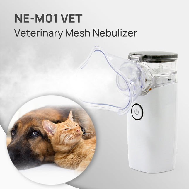 Contec NE M01VET Portable Ultrasonic Mesh Pet Nebulizer Two Masks Included