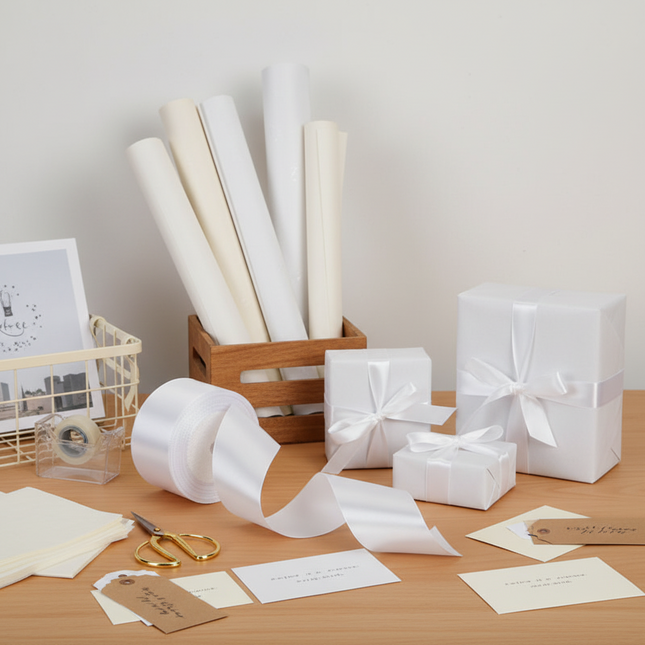 Peekaboo Studio Handmade DIY Flower Packaging with Bouquet Ribbon Bow