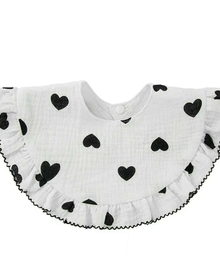 Adorable Floral Lace Baby Bib - Soft Cotton Burp Cloth