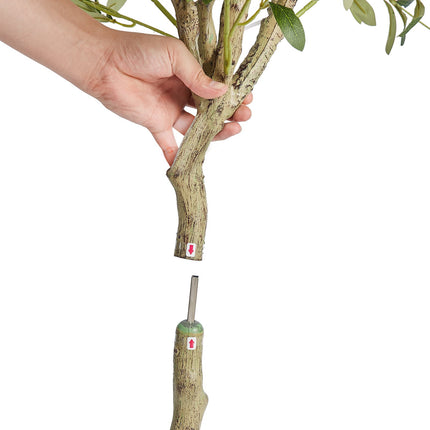 Peekaboo Studio 6FT Faux Olive Tree - Lifelike, Low-Maintenance Decor